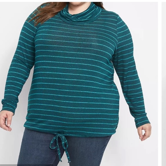 Lane Bryant striped knit top - Picture 1 of 4